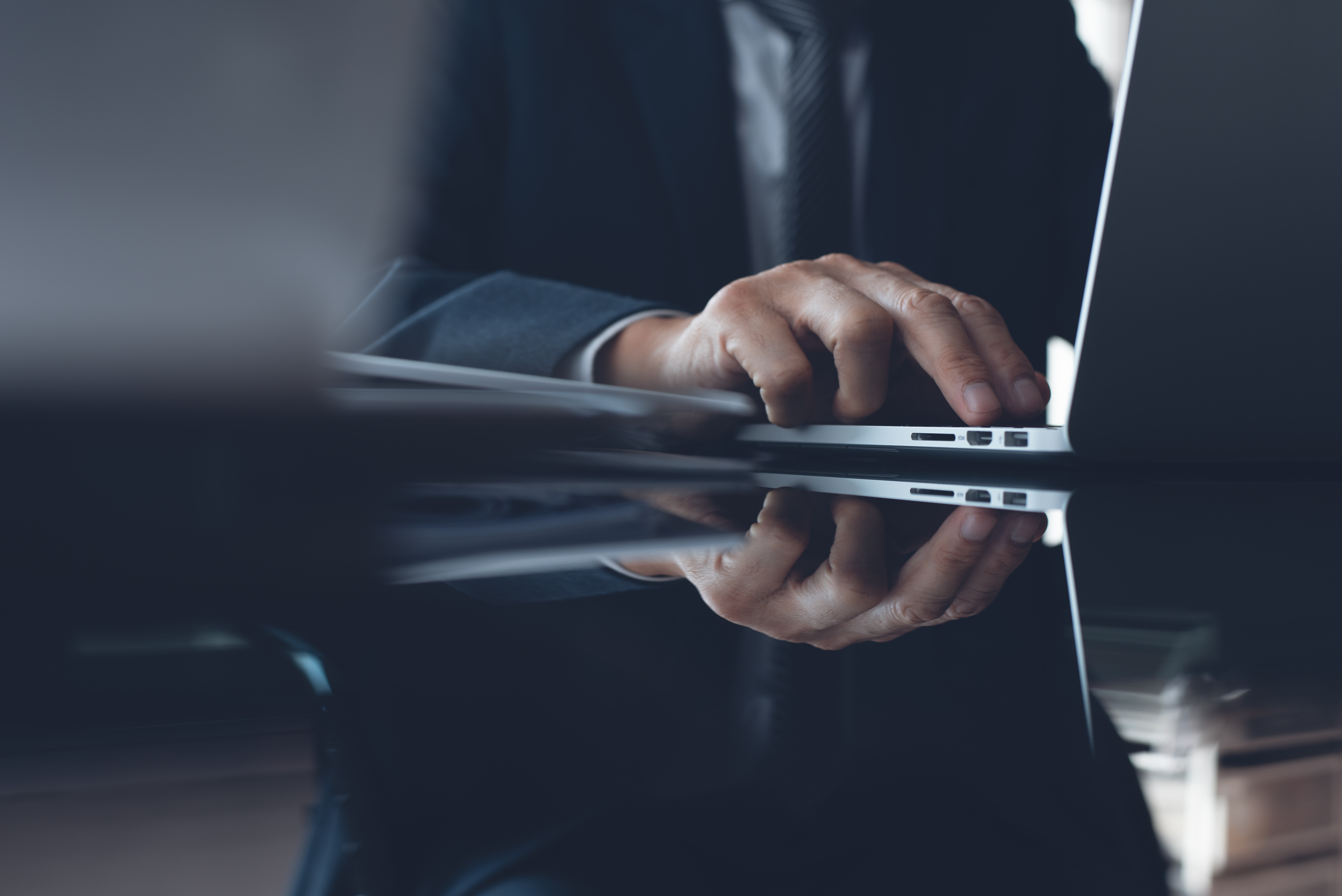 Businessman working in modern office