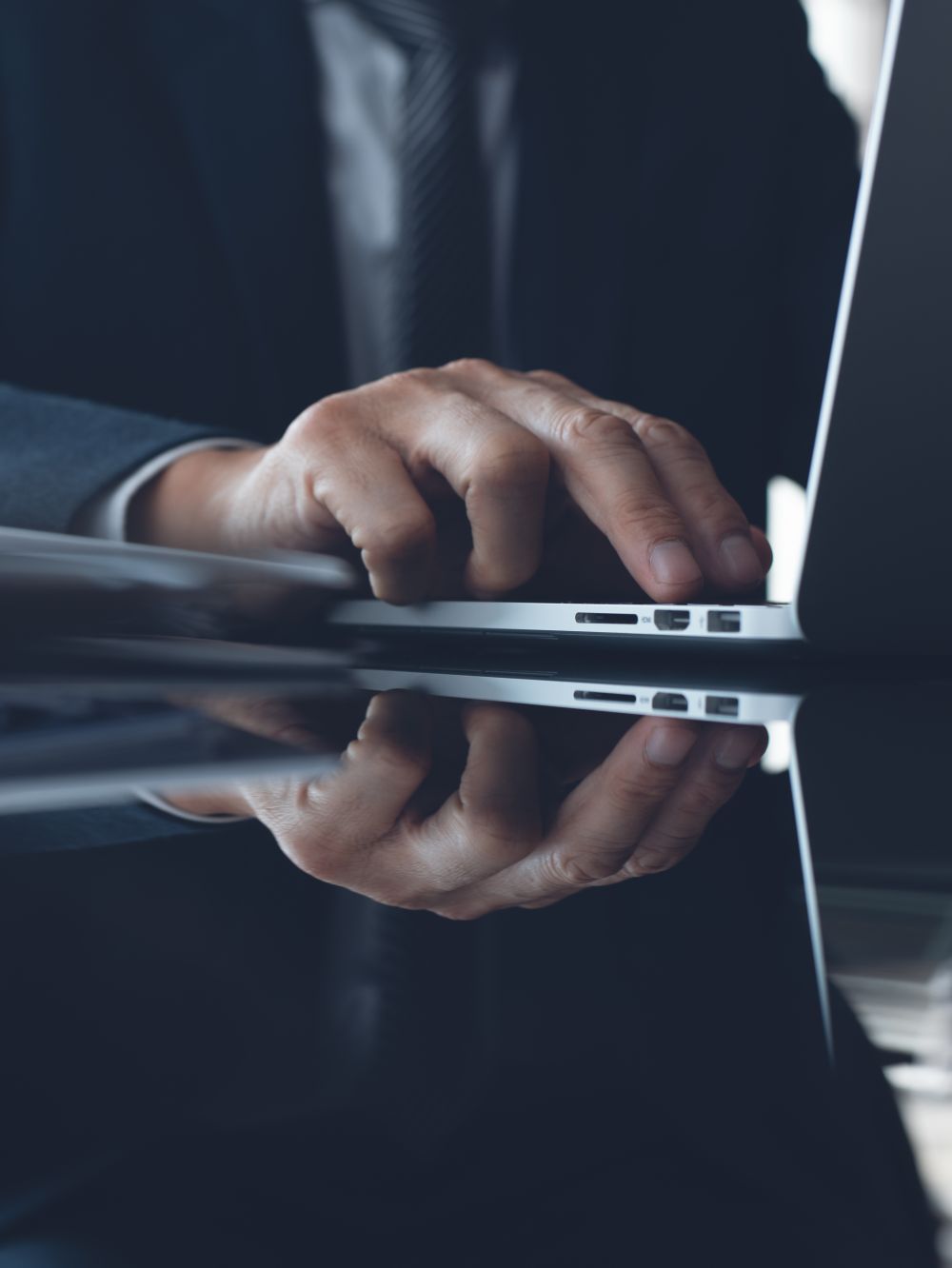 Businessman working in modern office