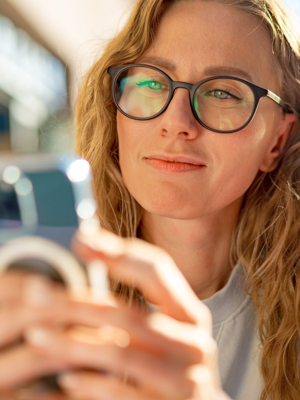 Women using smart phone