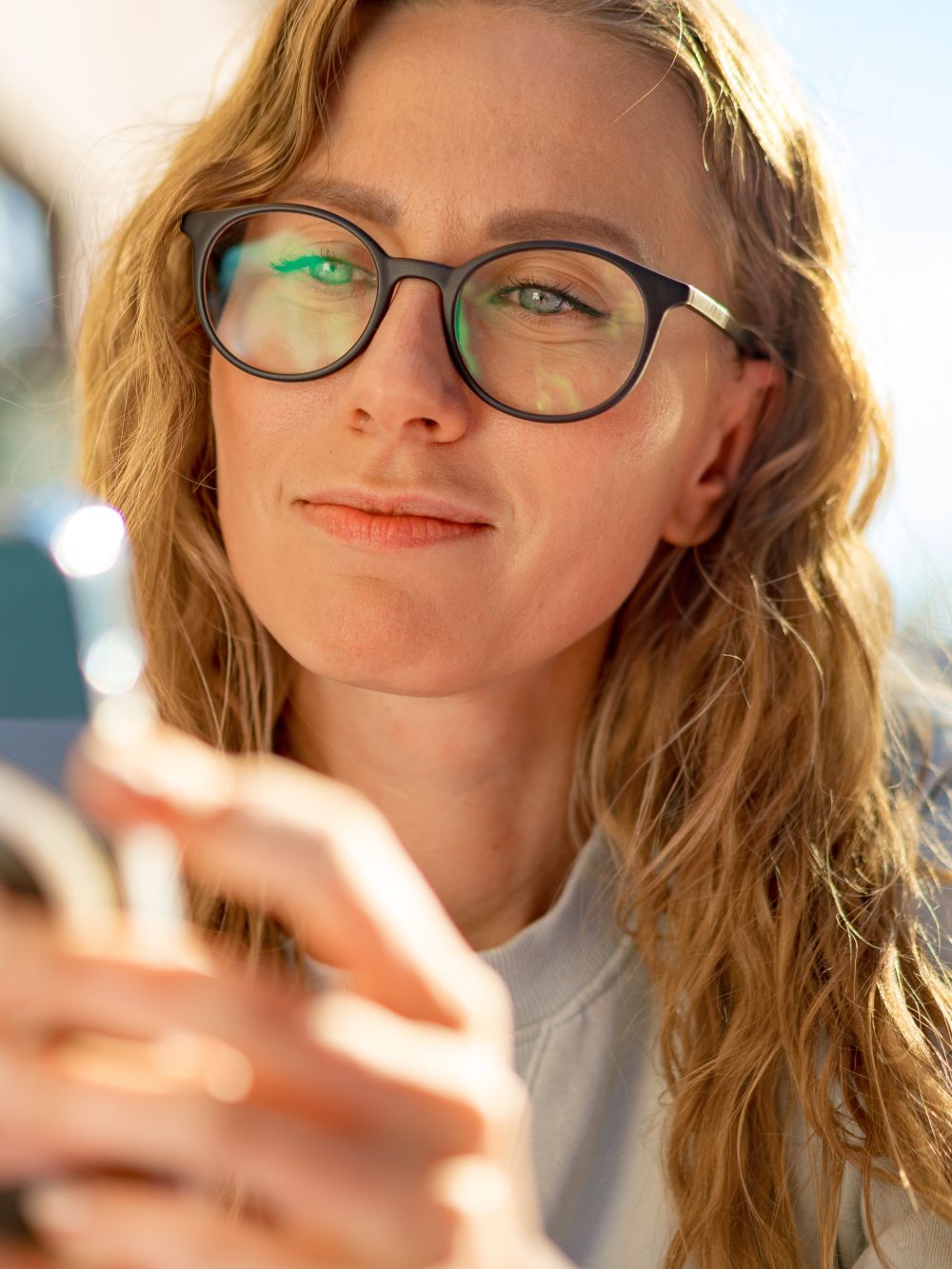 Women using smart phone