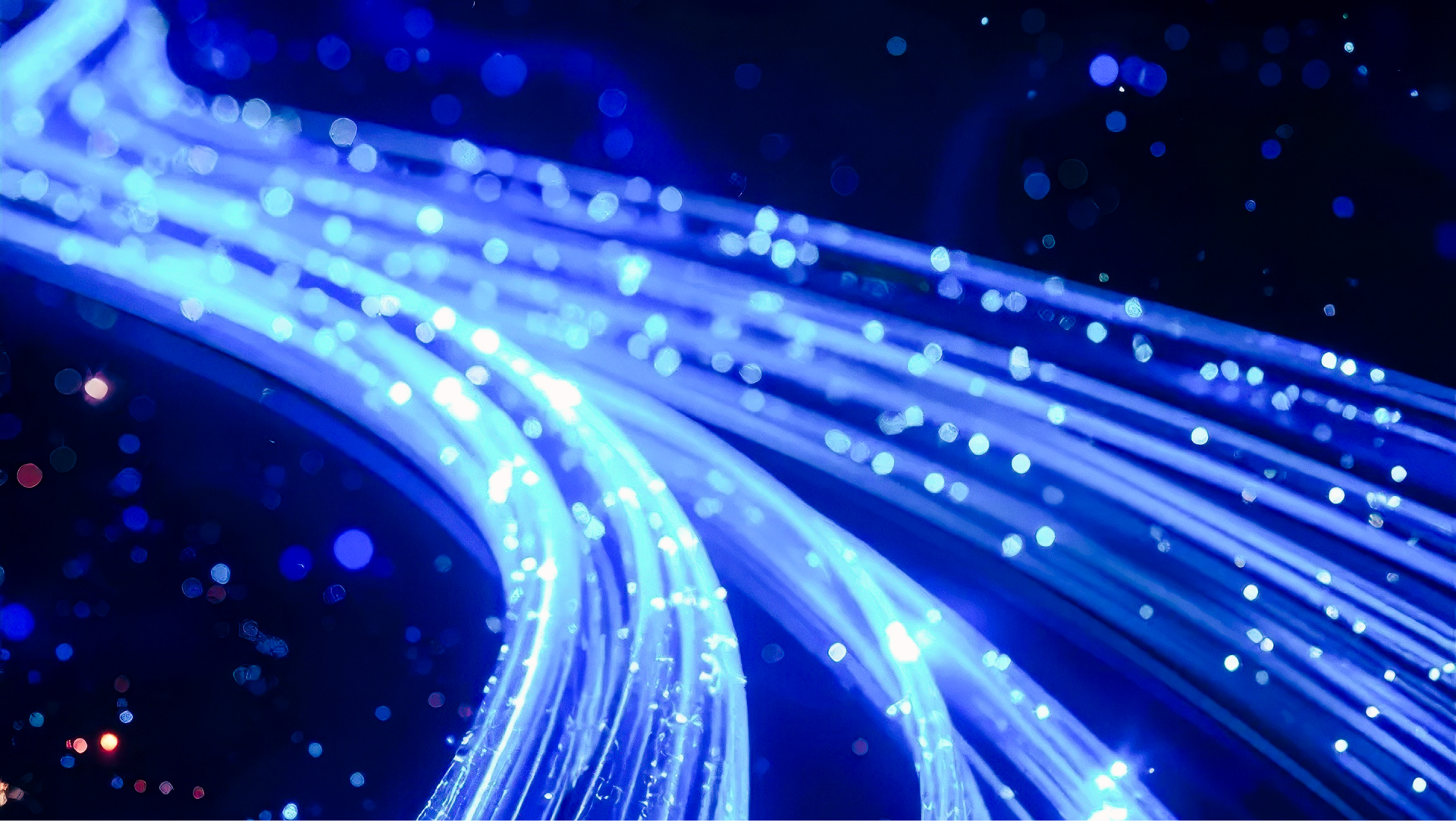 High-speed data streams representing AI-powered healthcare technology and digital infrastructure enabling real-time analytics and revenue cycle optimization