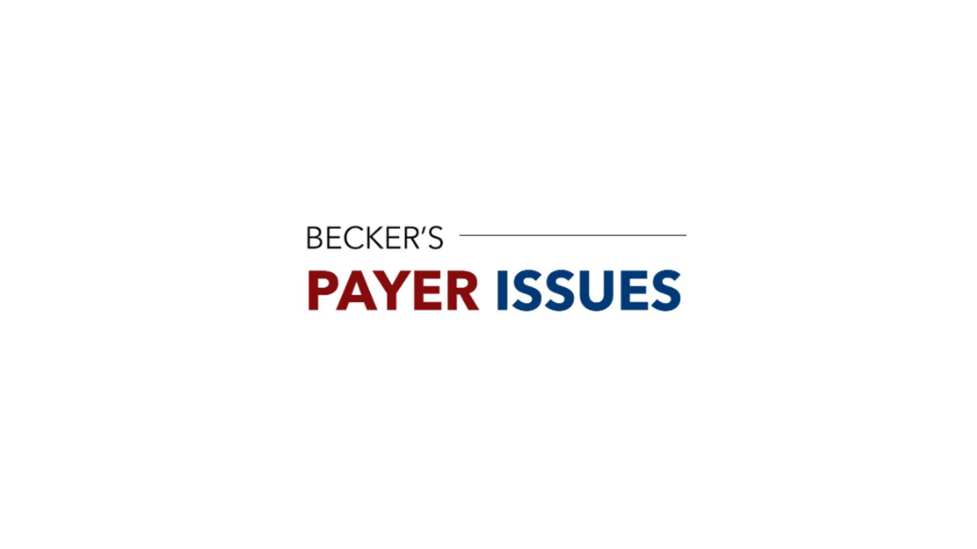 Becker's payer issues logo